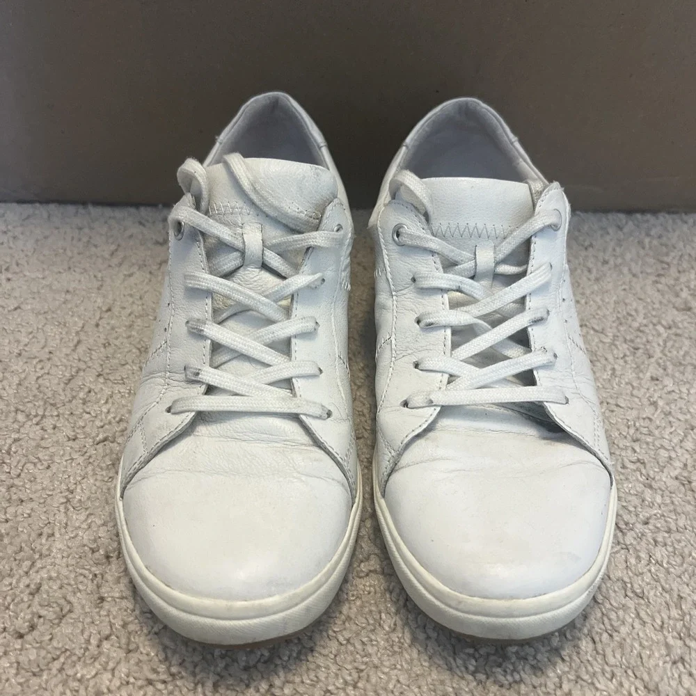 josef seibel Caren 01 Size 9-9.5 US/ EU 40 White Leather Sneaker‎ Tennis Shoes